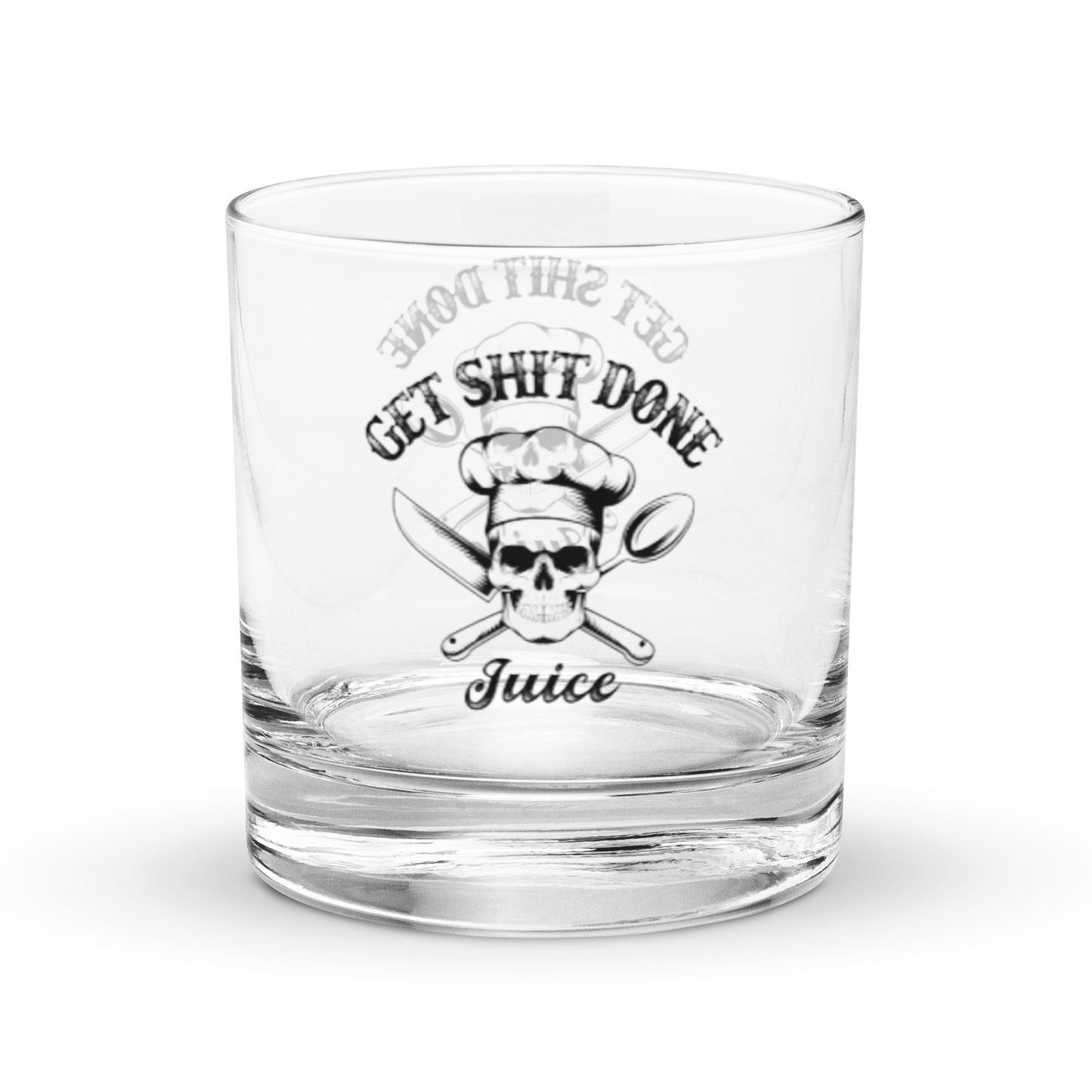 Get Shit Done Rocks glass