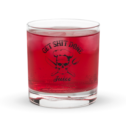 Get Shit Done Rocks glass