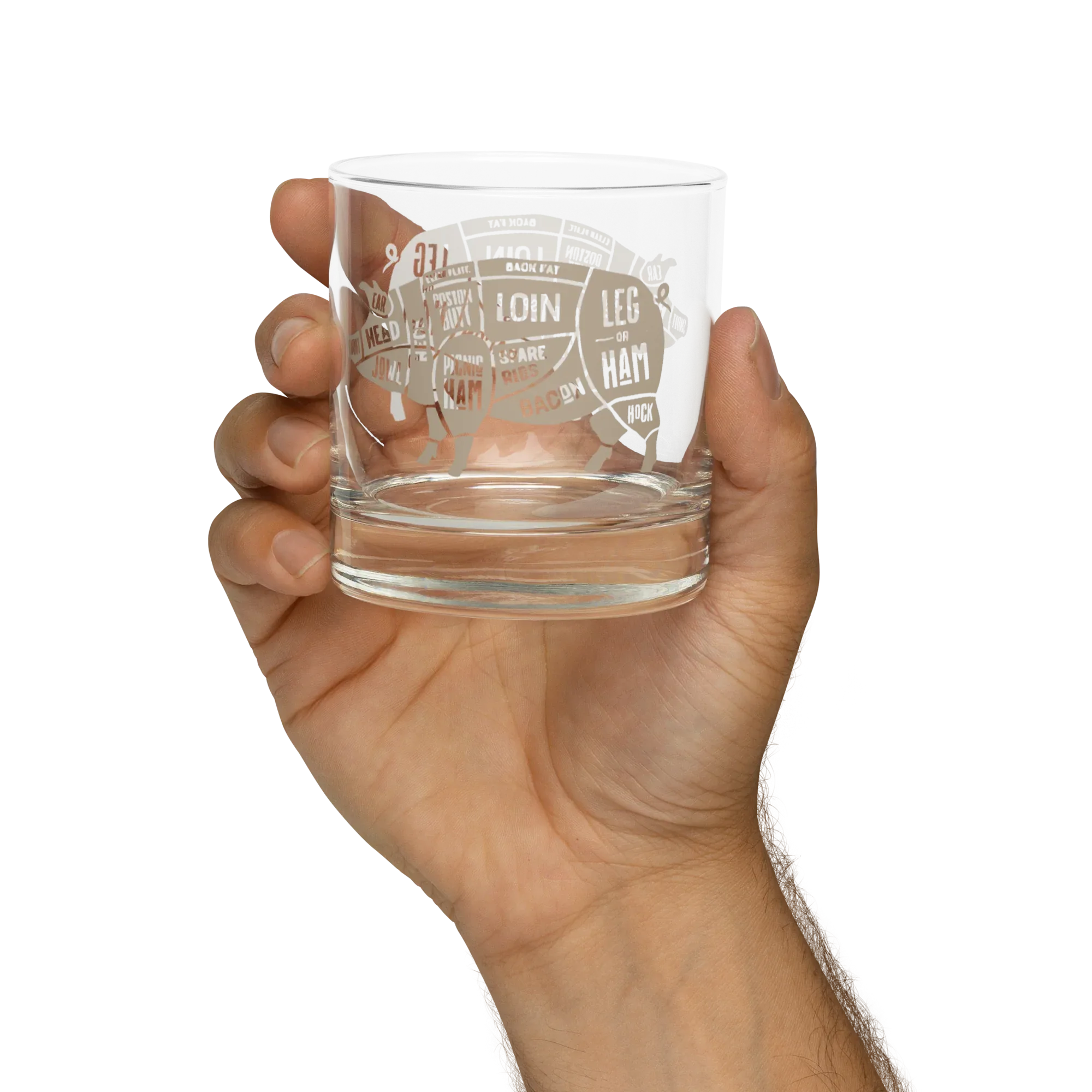 Pig Butcher Rocks glass - Odd Chef