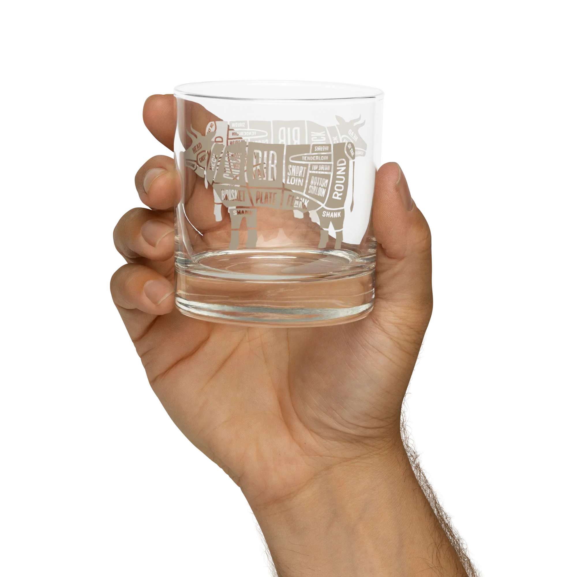 Cow Butcher Rocks glass - Odd Chef