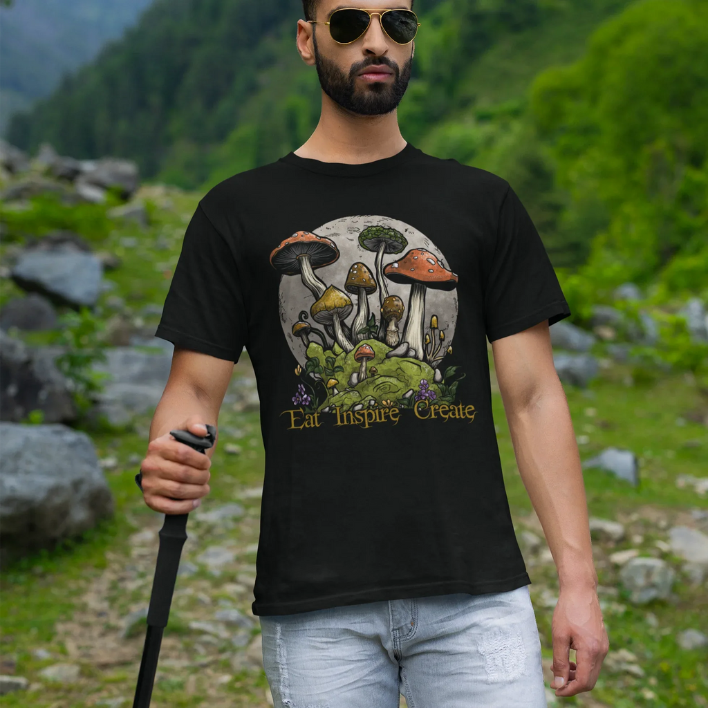 Mushroom Eat Inspire Create Unisex Tee - Odd Chef
