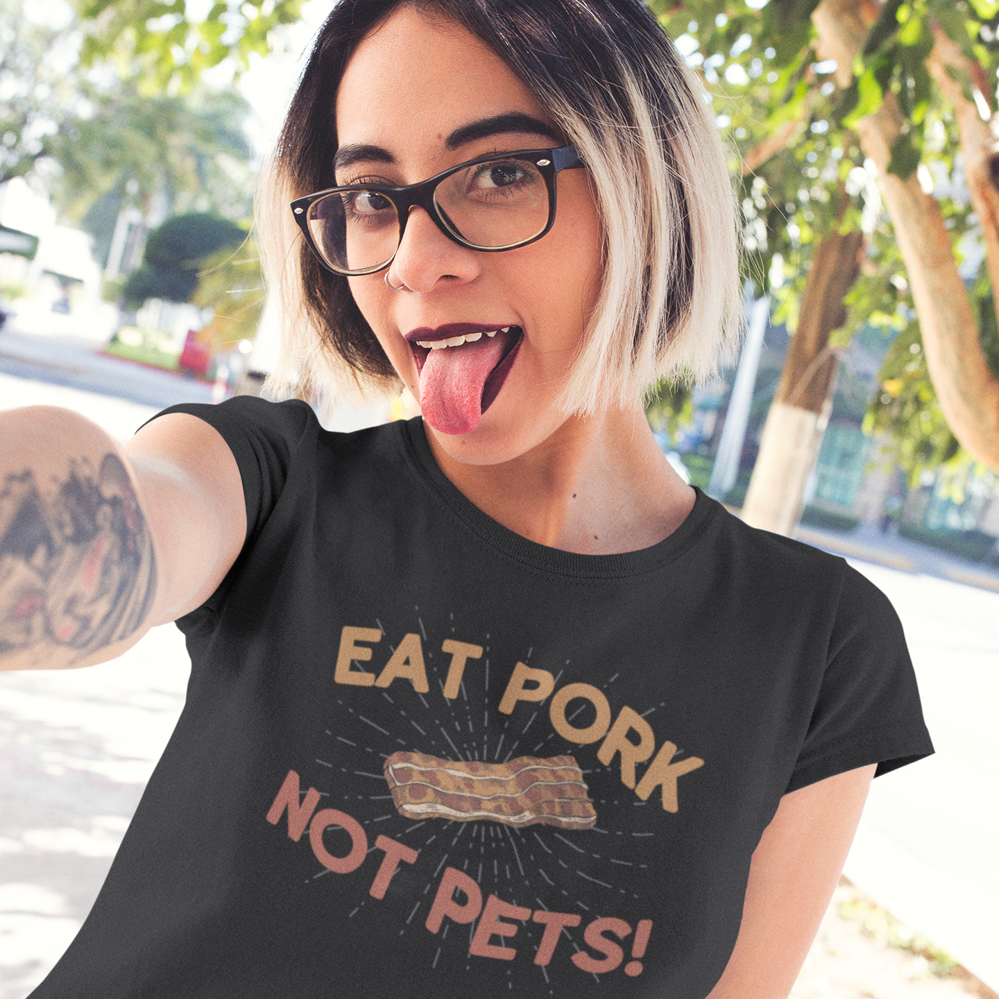 Eat Pork, Not Pets Funny Shirt