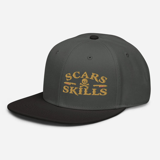 Scars & Skills Offset SNAPBACK Hat [Embroidered]