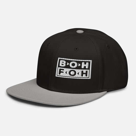 BOH FOH Offset SNAPBACK Hat [Embroidered]