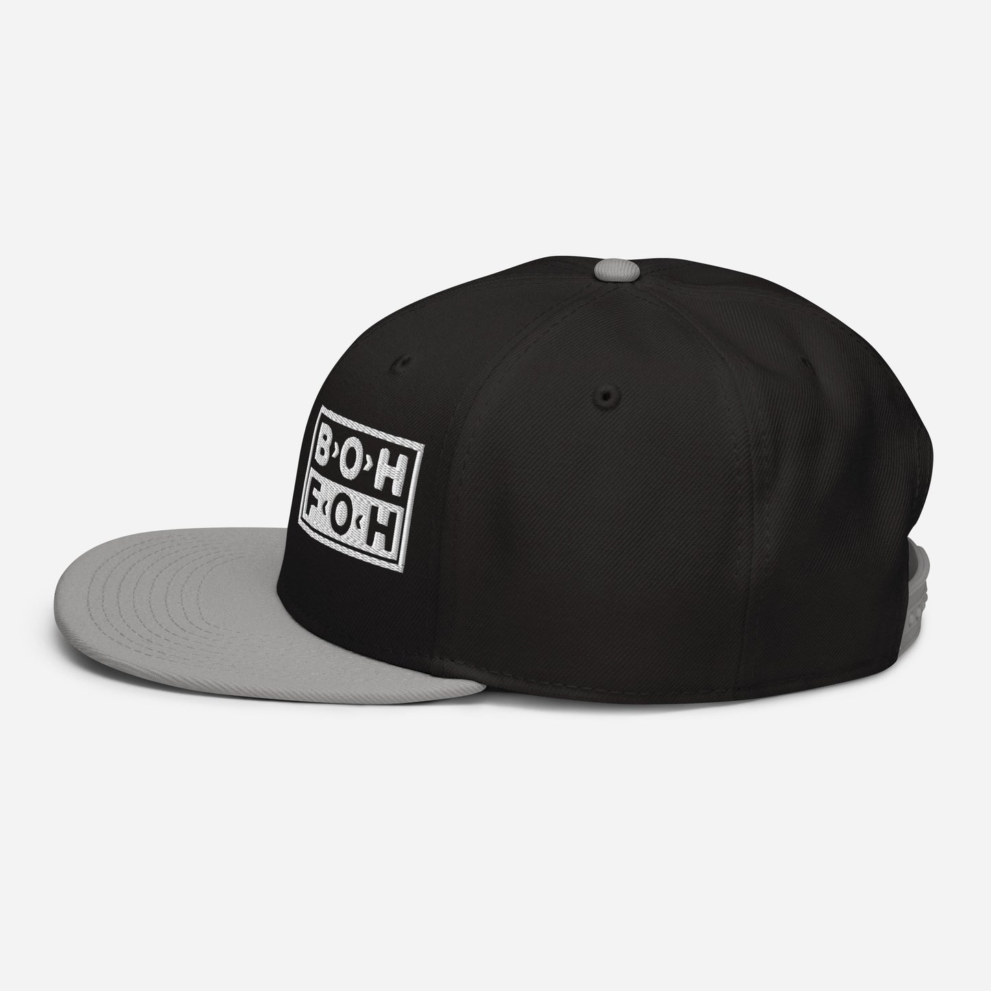 BOH FOH Offset SNAPBACK Hat [Embroidered]