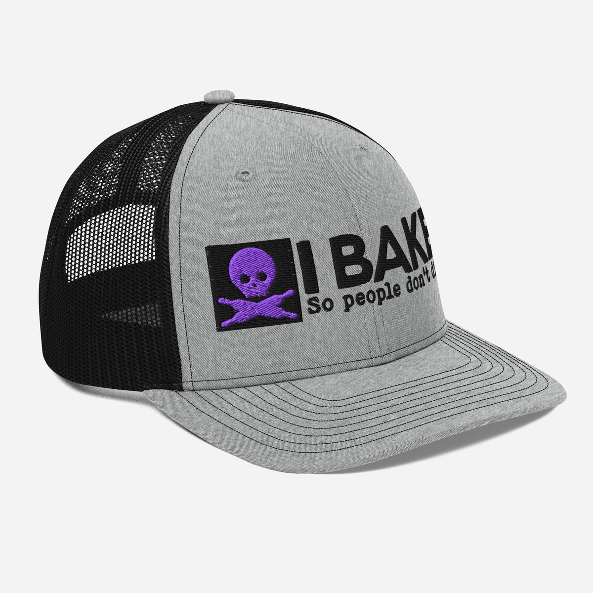 I Bake So People Don't Die Snapback Trucker Hat