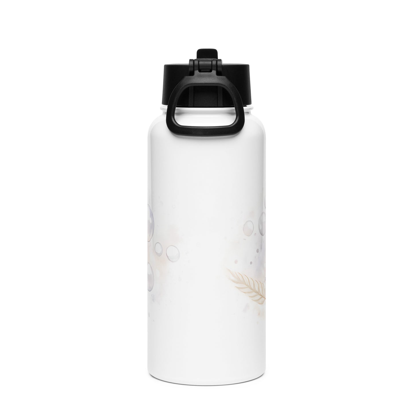 Sourdough Ho Stainless steel water bottle with a straw lid