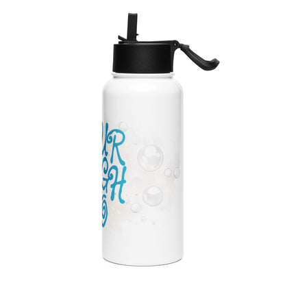 Sourdough Ho Stainless steel water bottle with a straw lid