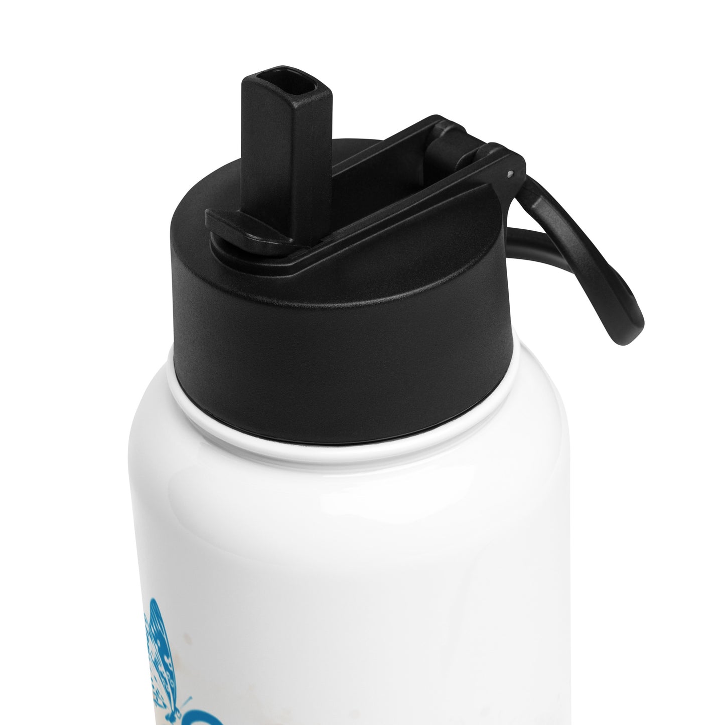 Sourdough Ho Stainless steel water bottle with a straw lid