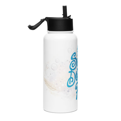 Sourdough Ho Stainless steel water bottle with a straw lid
