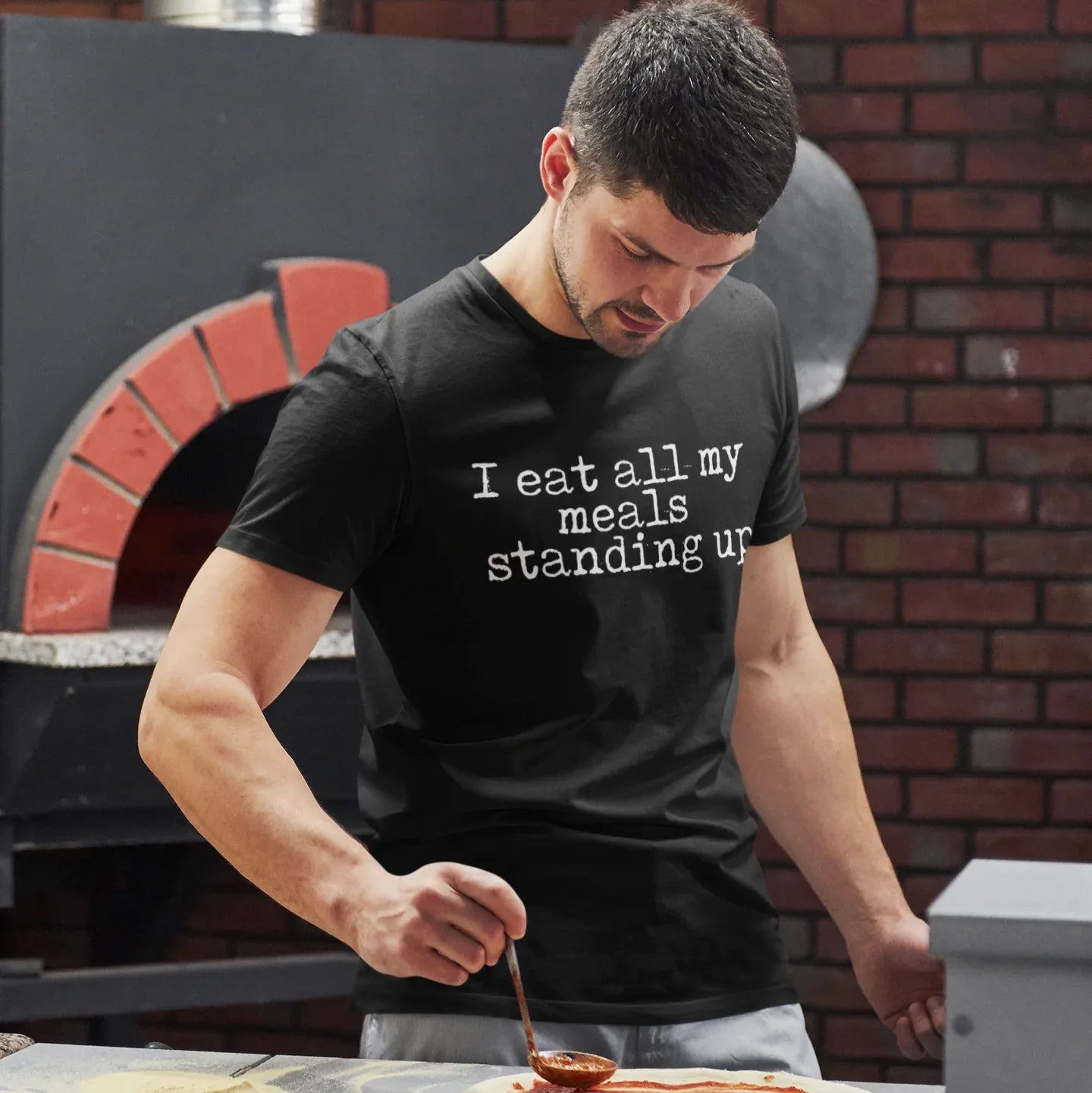 I Eat All My Meals Standing Up Unisex Tee - Odd Chef