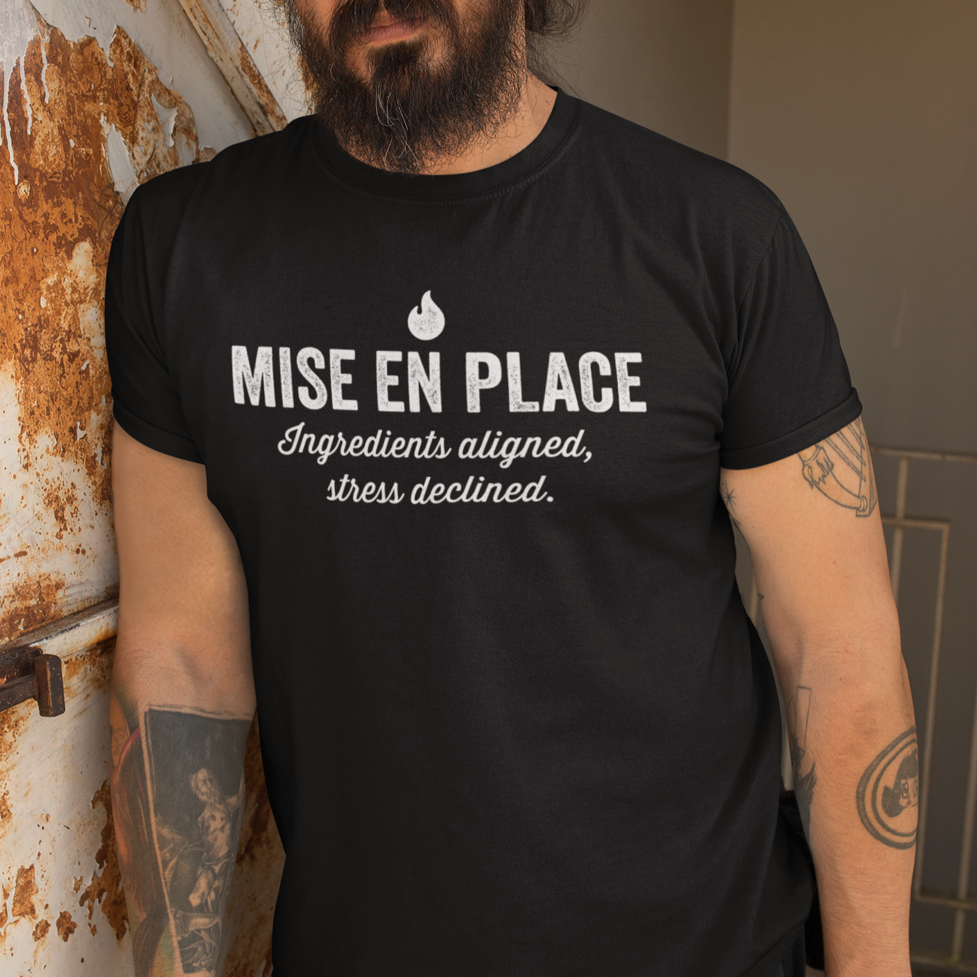 Mise En Place Chef Kitchen Short-Sleeve Unisex T-Shirt