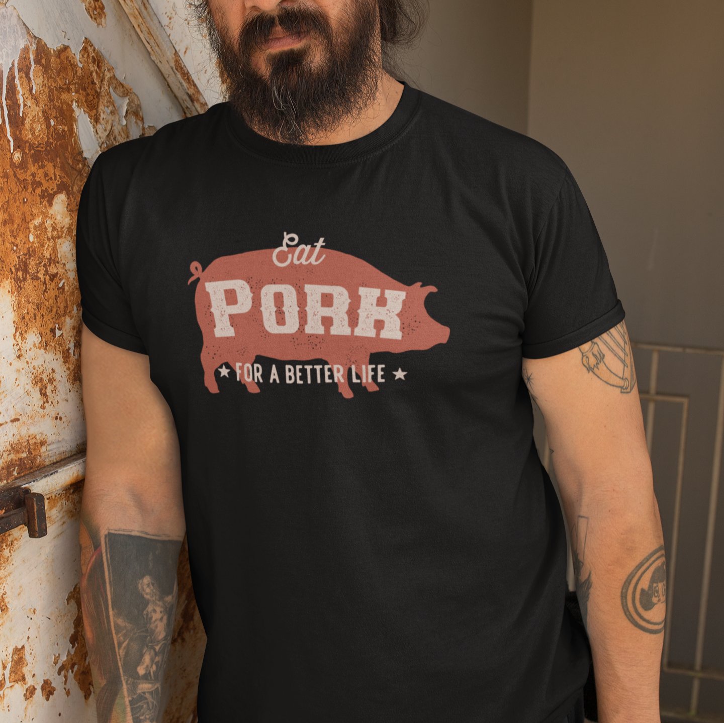 Eat Pork for a Better Life Unisex t-Shirt