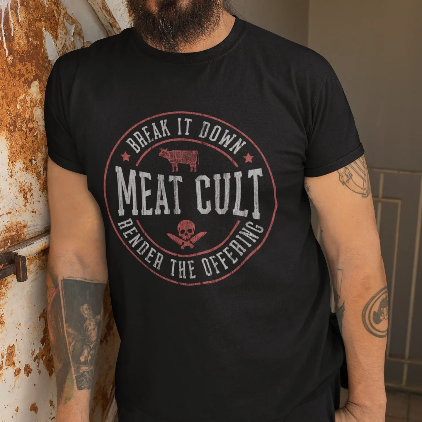 Meat Cult Vintage Unisex Tee - Odd Chef