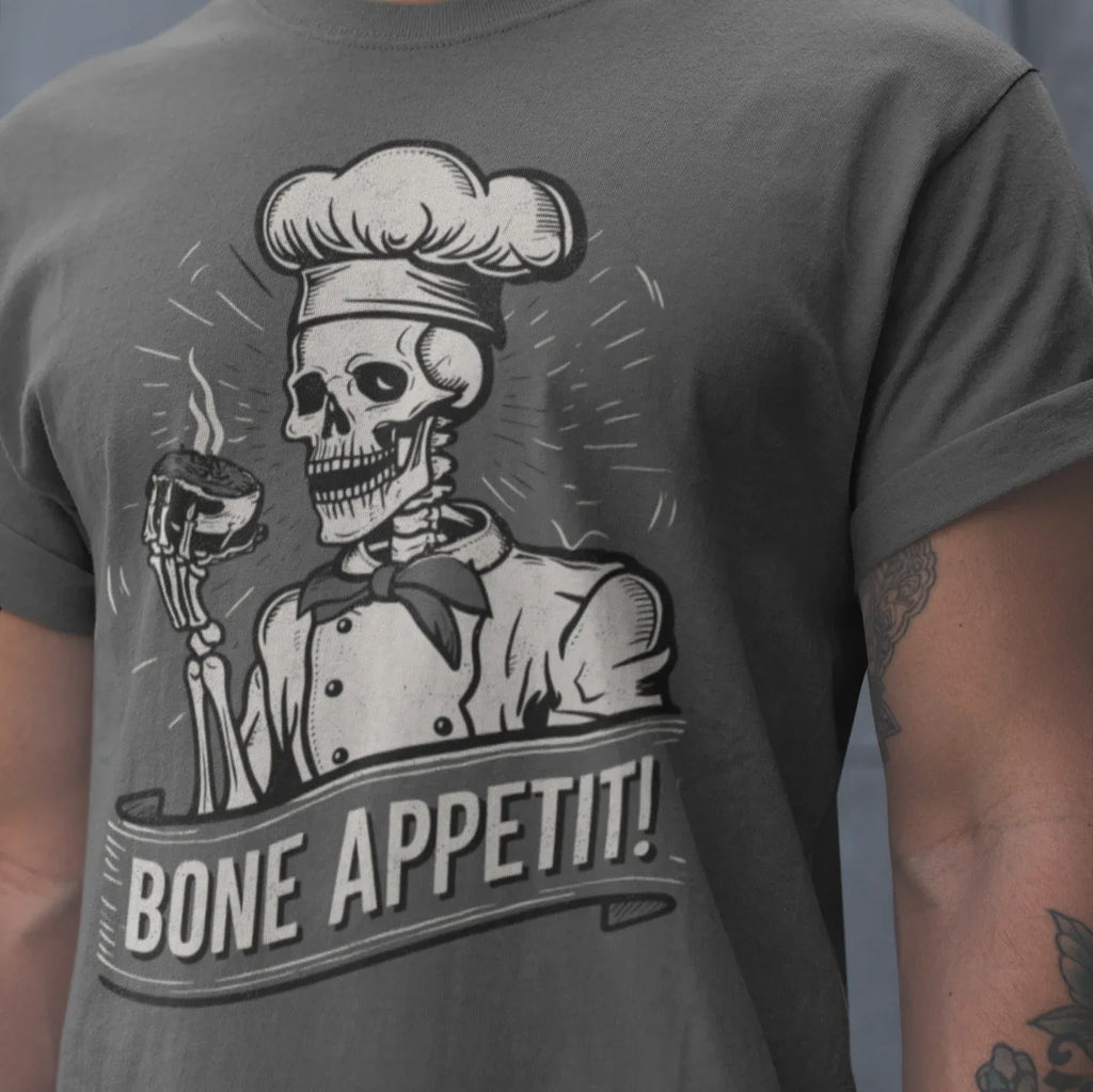 Bone Appetit Skeleton Chef Unisex Tee - Odd Chef