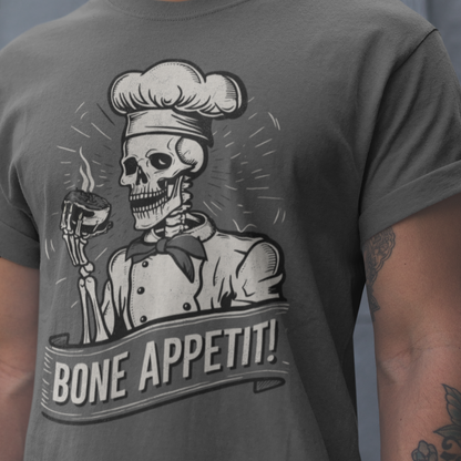 Bone Appetit Skeleton Chef Unisex t-shirt