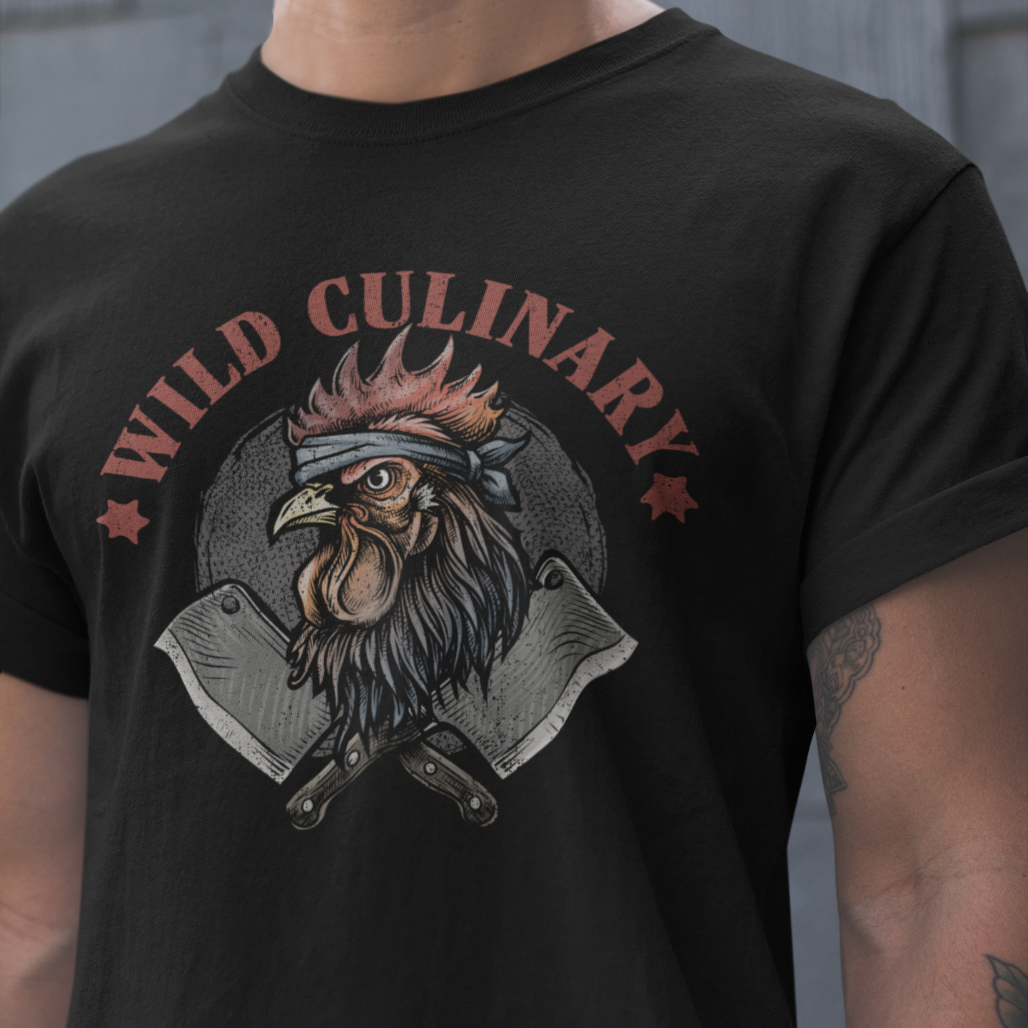 Wild Culinary Rooster Unisex Tee