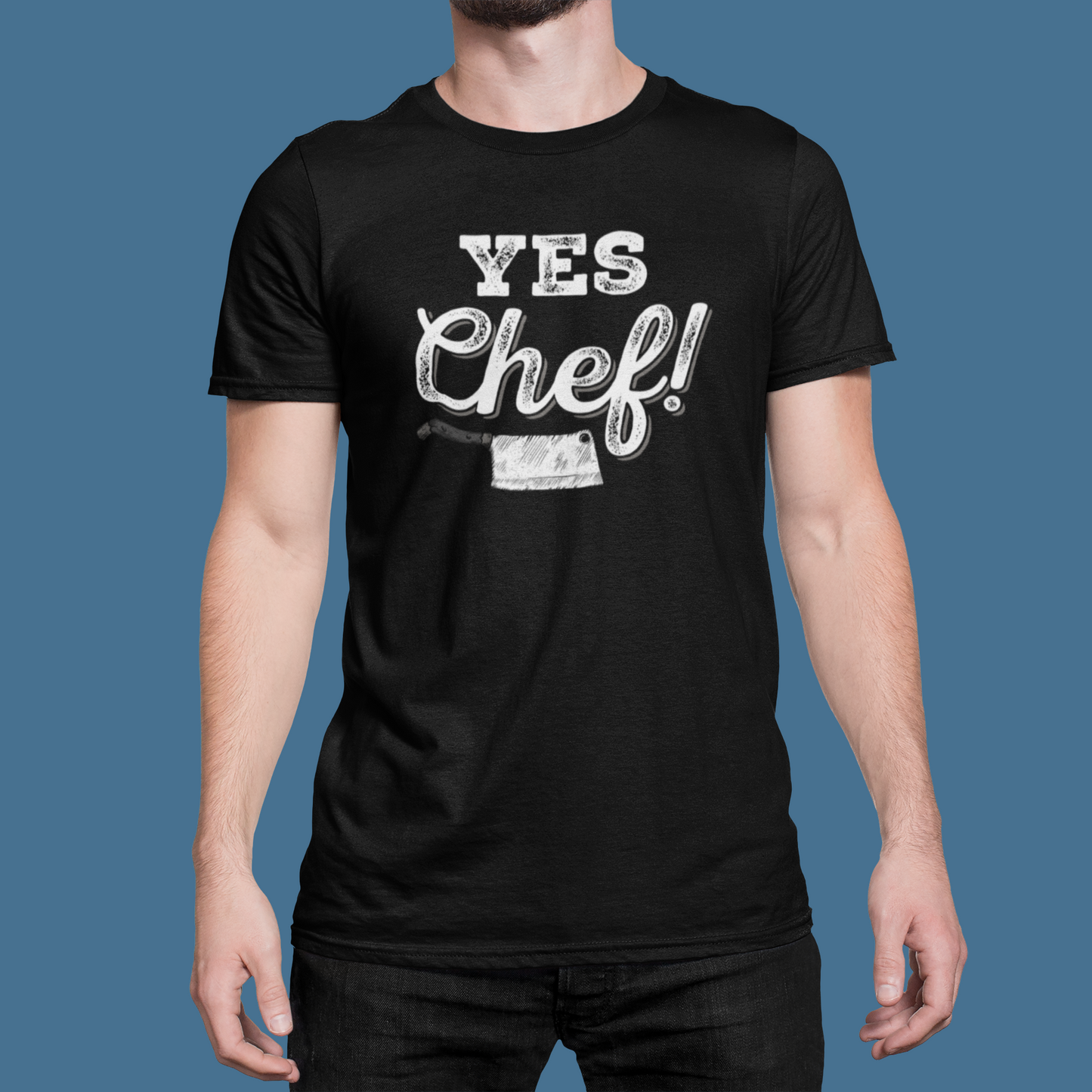 Yes Chef Cleaver Shirt Short-Sleeve Unisex T-Shirt