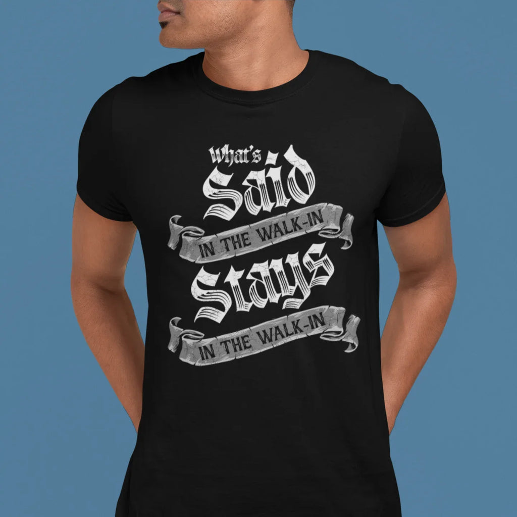What's Said In The Walk-In Medieval Unisex Tee - Odd Chef