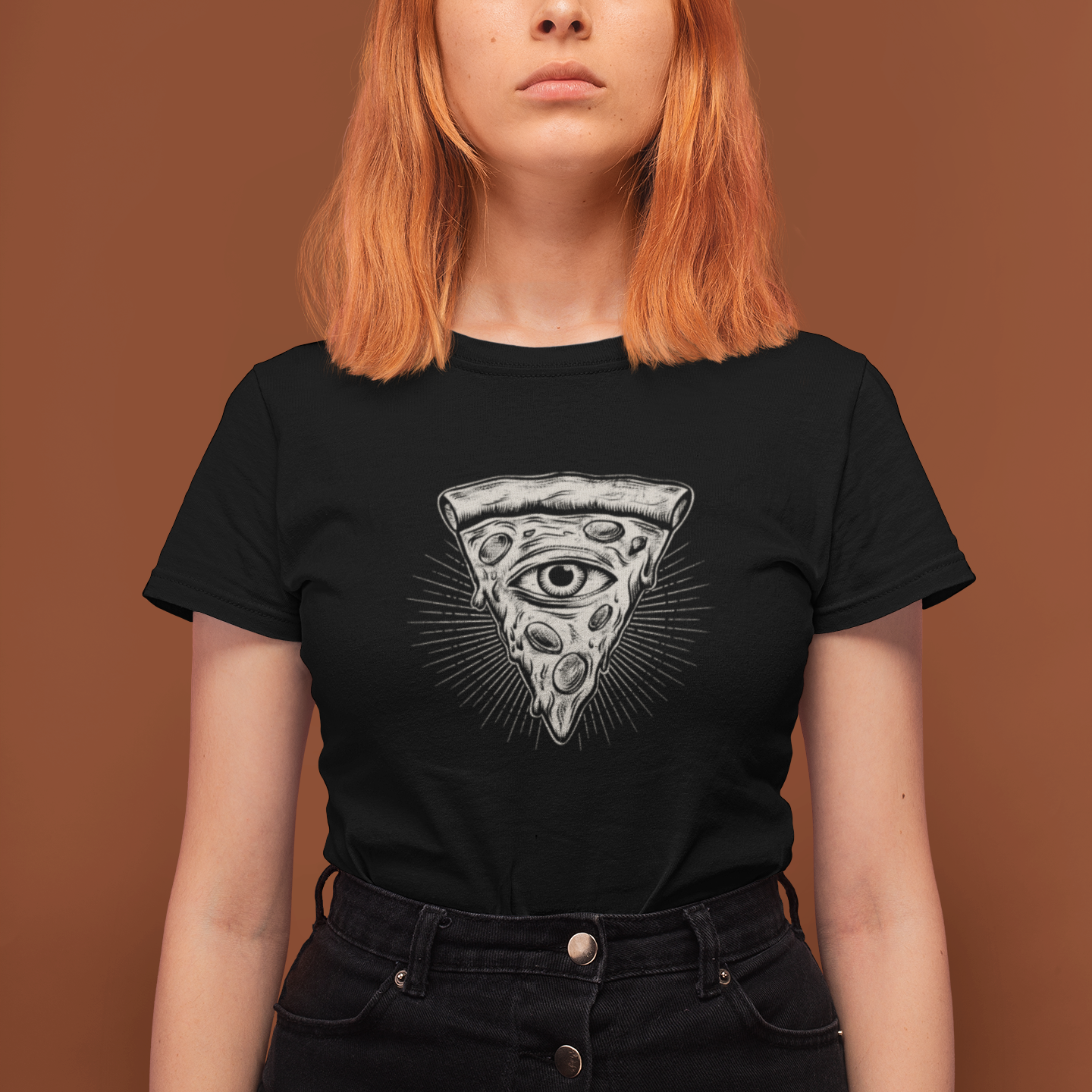 Pizza All Seeing Unisex Tee