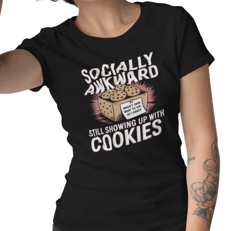 Showing up with Cookies Women's Relaxed T-Shirt