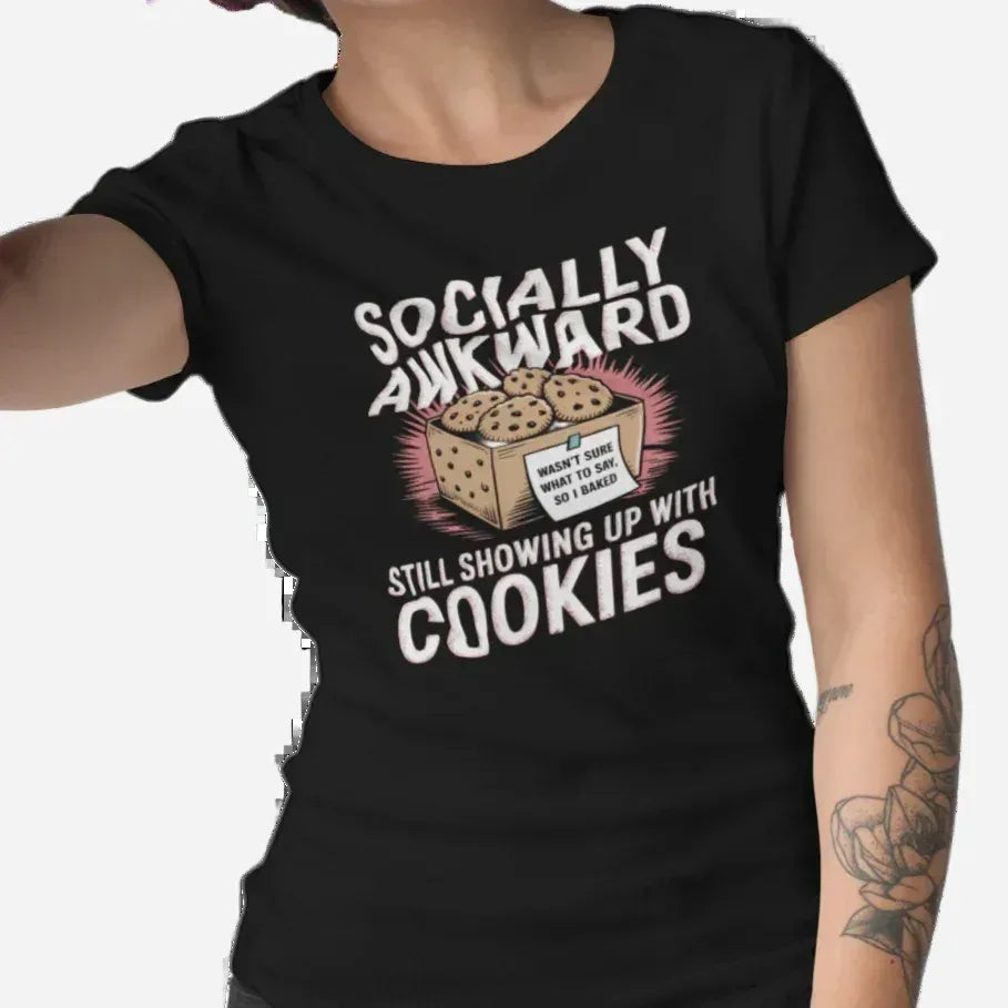Showing up with Cookies Women's Relaxed Tee - Odd Chef