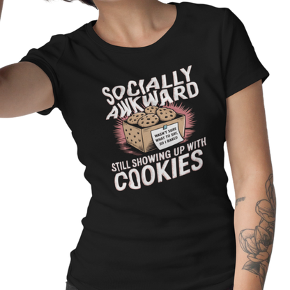 Showing up with Cookies Women's Relaxed T-Shirt