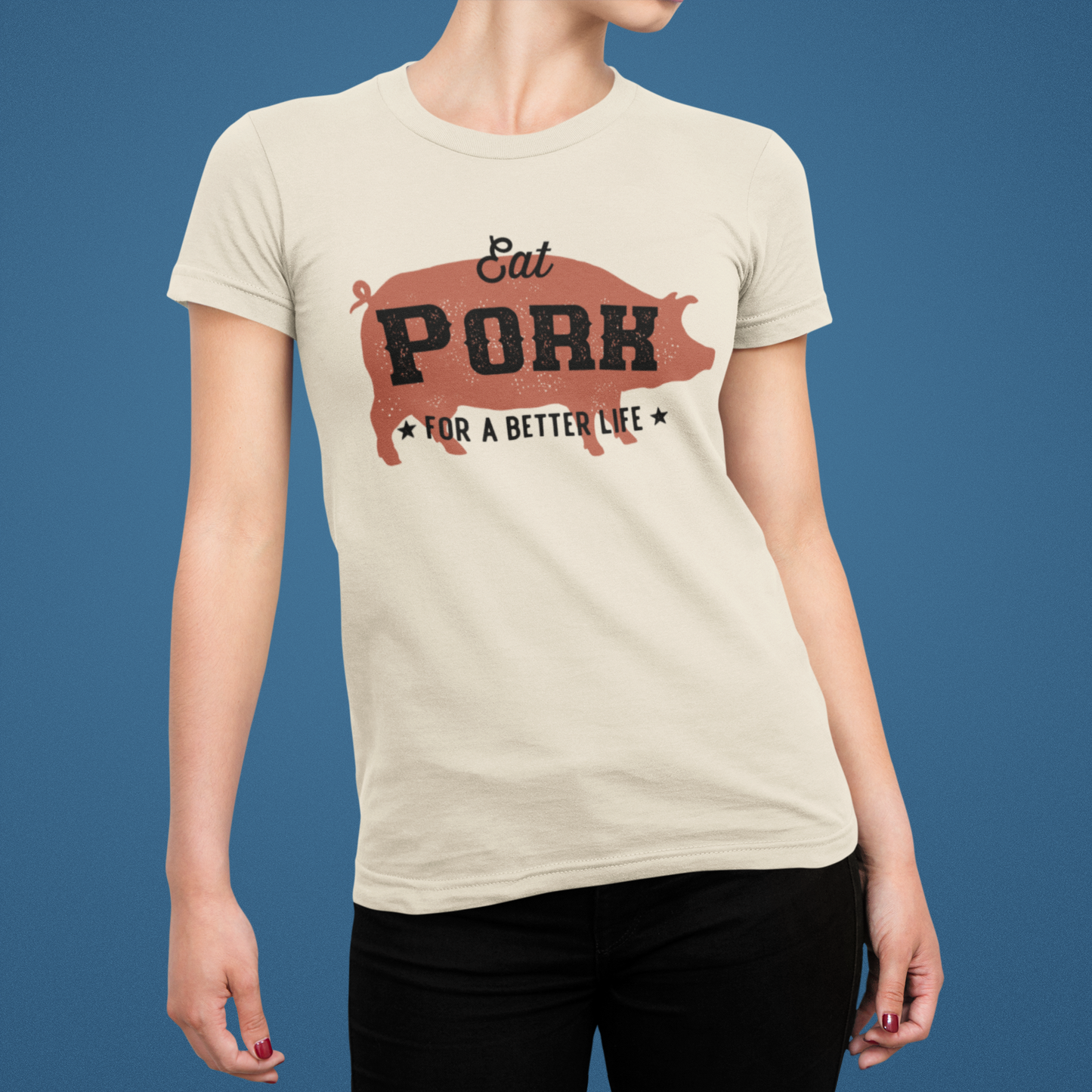 Eat Pork Women's Relaxed T-Shirt