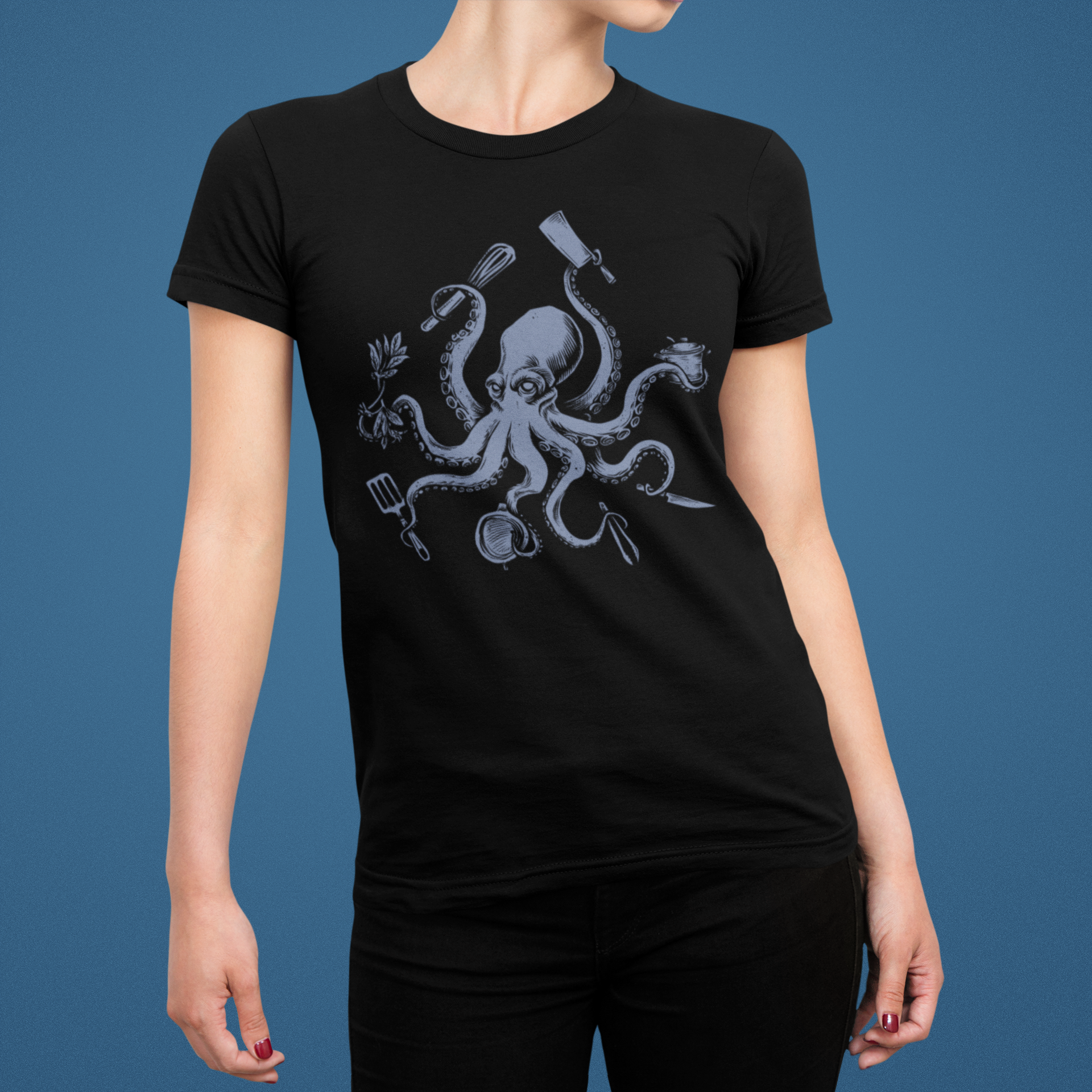 Octopus Chef Women's Relaxed T-Shirt