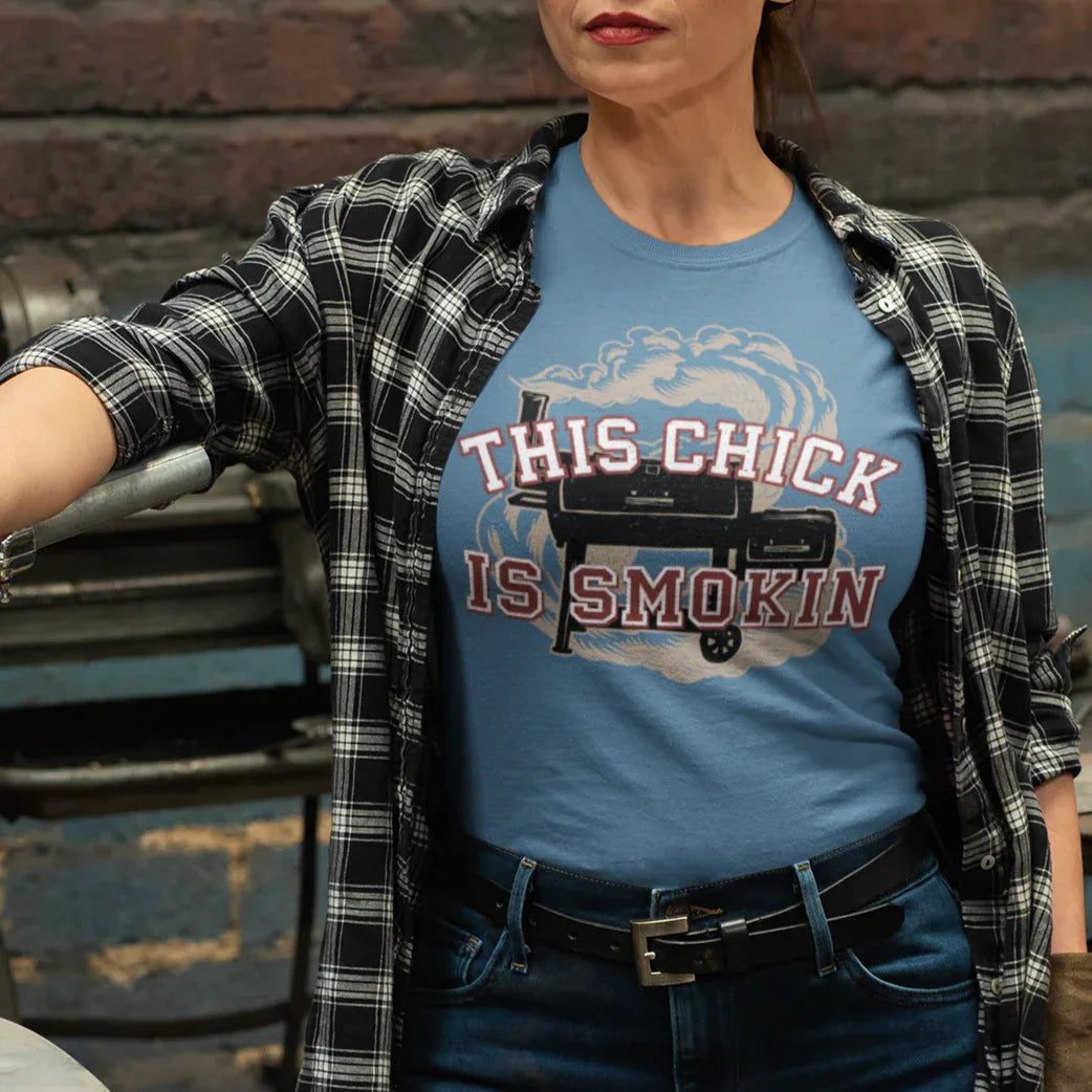 This Chick is Smokin BBQ Unisex Tee - Odd Chef