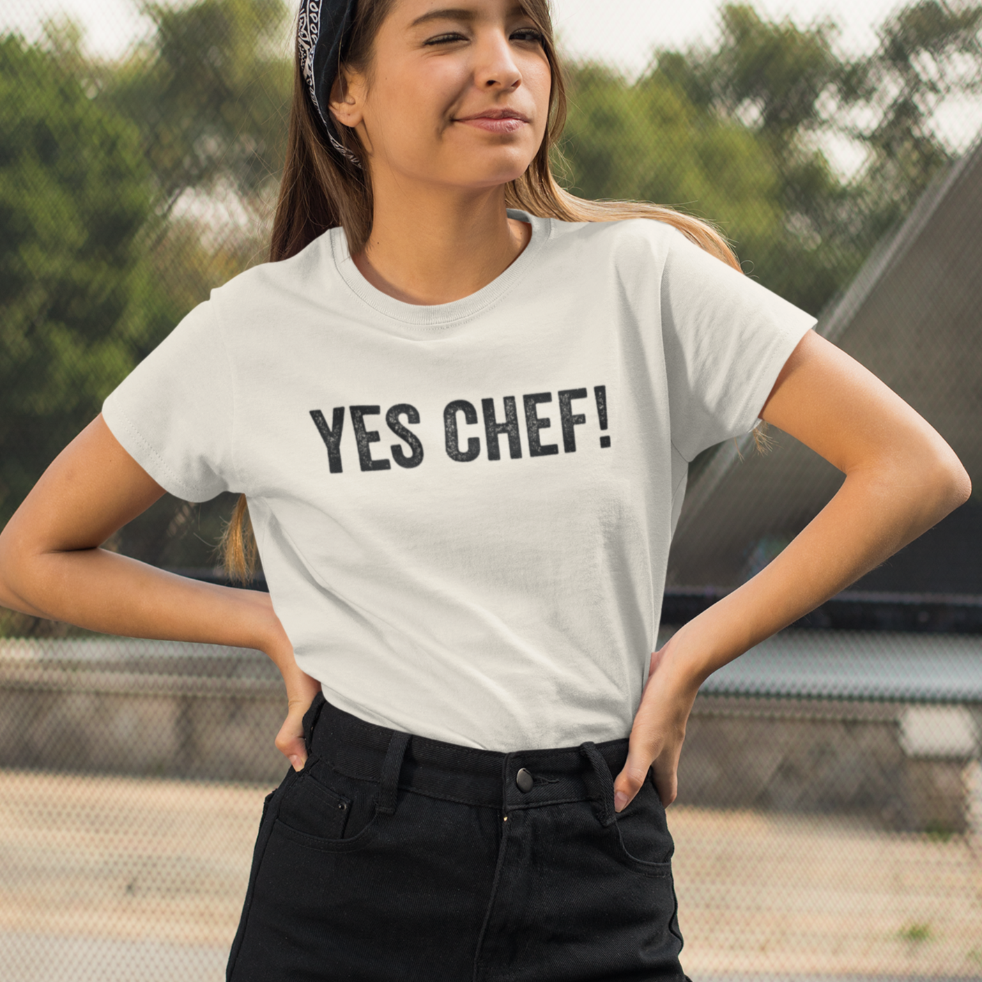 Yes Chef Shirt Bella Canvas Unisex t-shirt