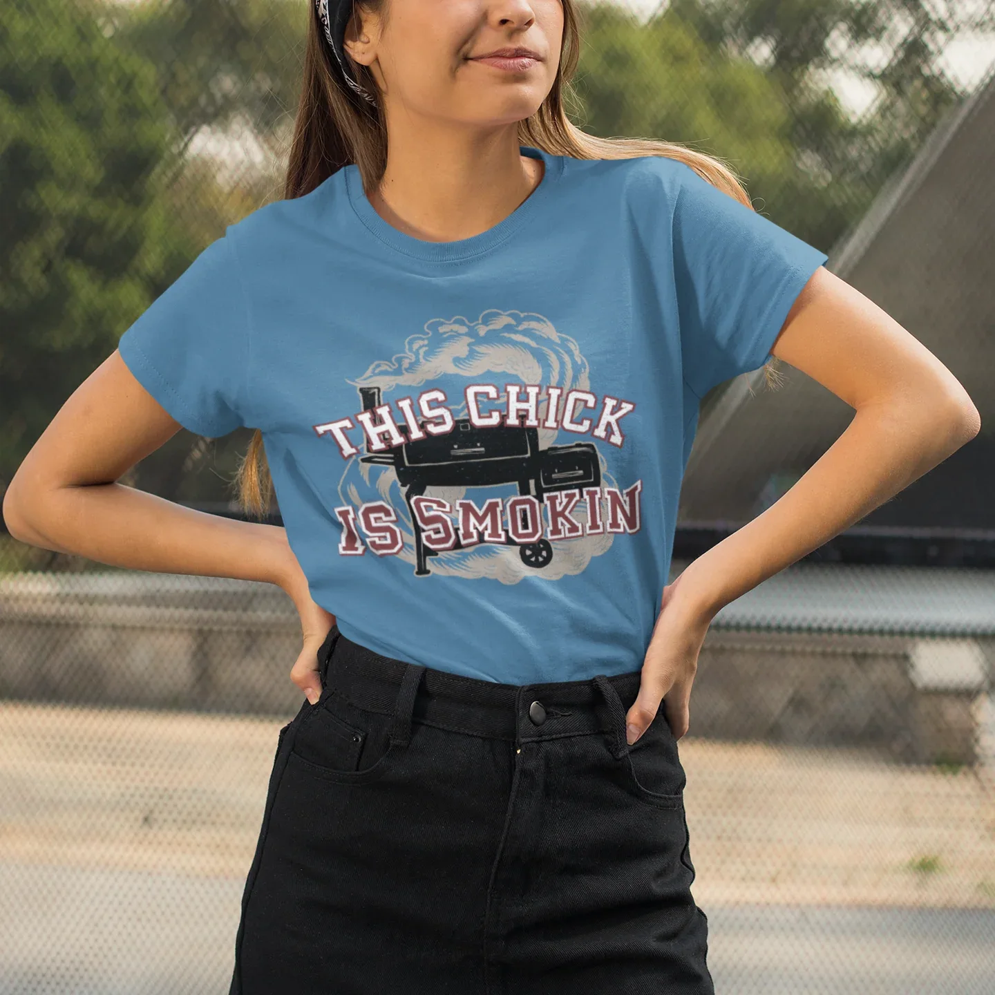 This Chick is Smokin BBQ Unisex Tee - Odd Chef