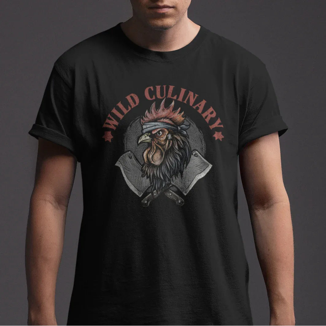 Wild Culinary Rooster Unisex Tee - Odd Chef