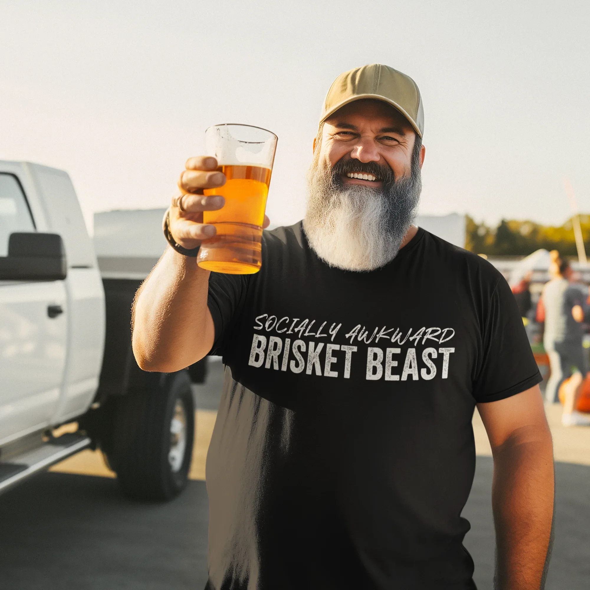 Socially Awkward Brisket Beast Unisex Tee - Odd Chef