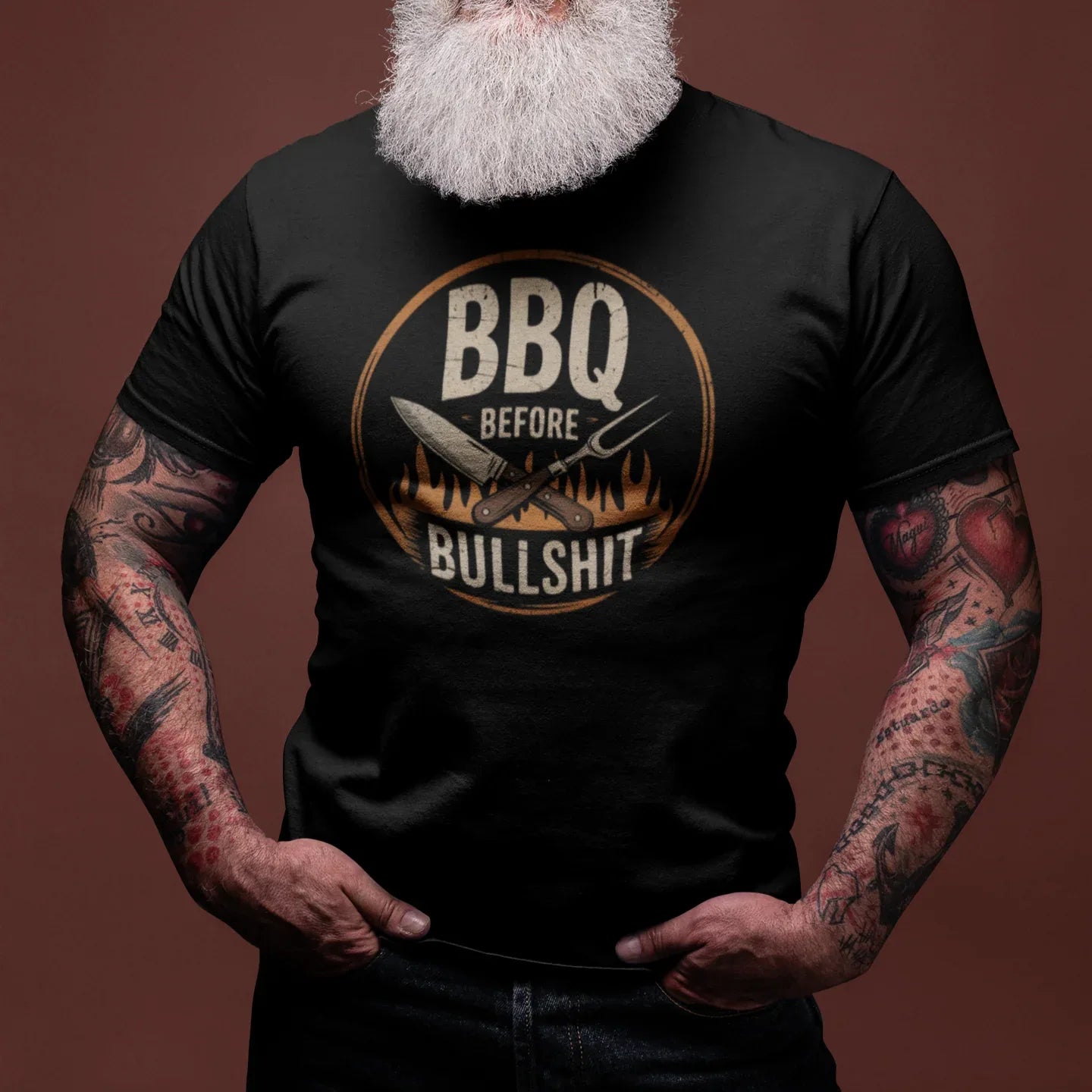 BBQ Before Bullshit Unisex Tee - Odd Chef