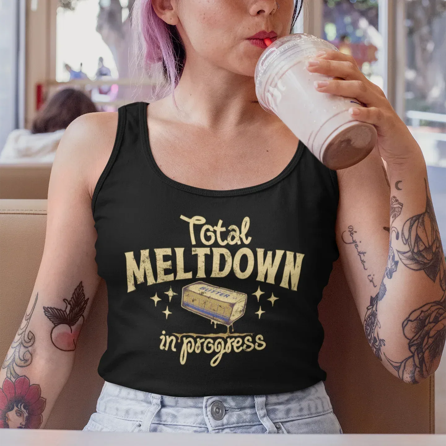 Total Meltdown Women’s fitted Racerback Tank Top - Odd Chef