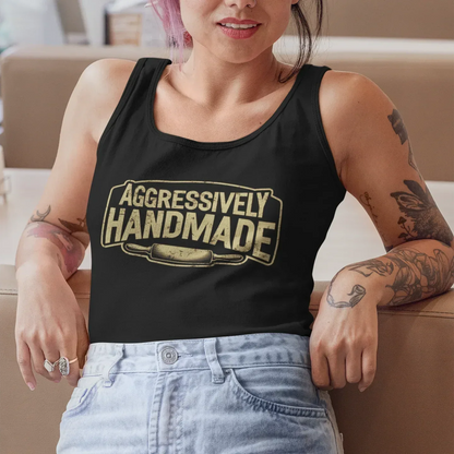 Aggressively Handmade Women’s Fitted Racerback Tank Top - Odd Chef