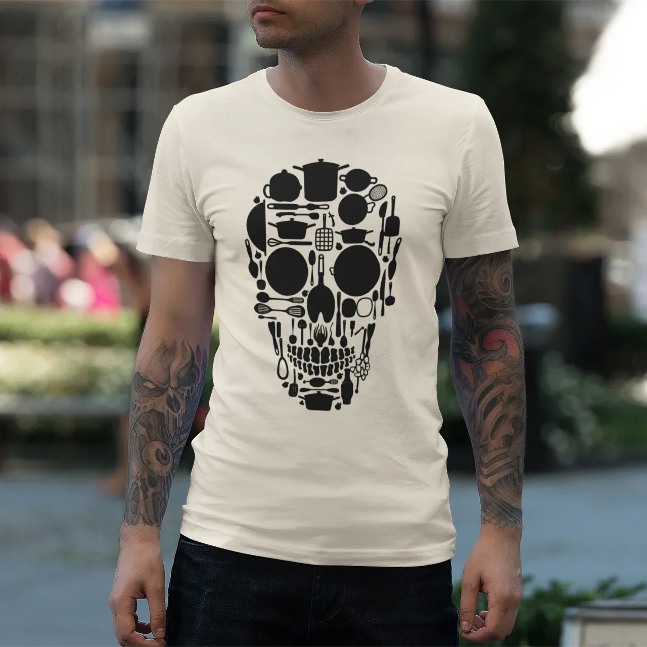 Skull Chef Kitchen Unisex Tee - Odd Chef
