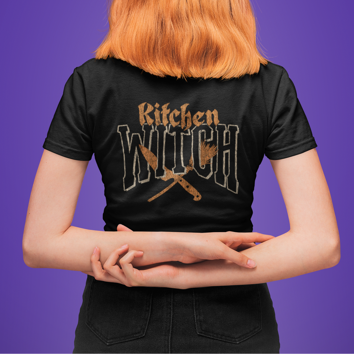 BACK PRINT Kitchen Witch Chef Unisex t-shirt