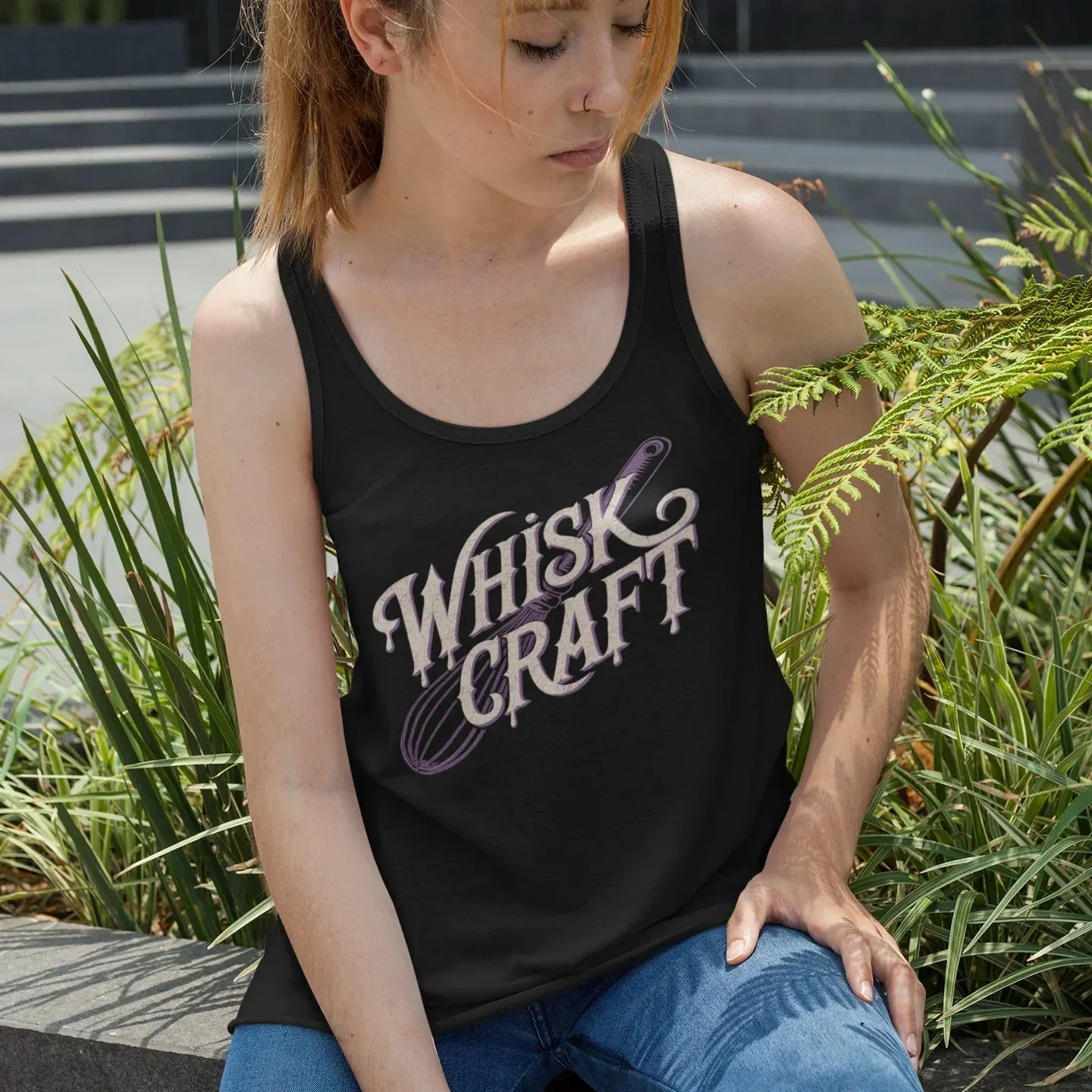 WhiskCraft Women’s fitted racerback tank top - Odd Chef