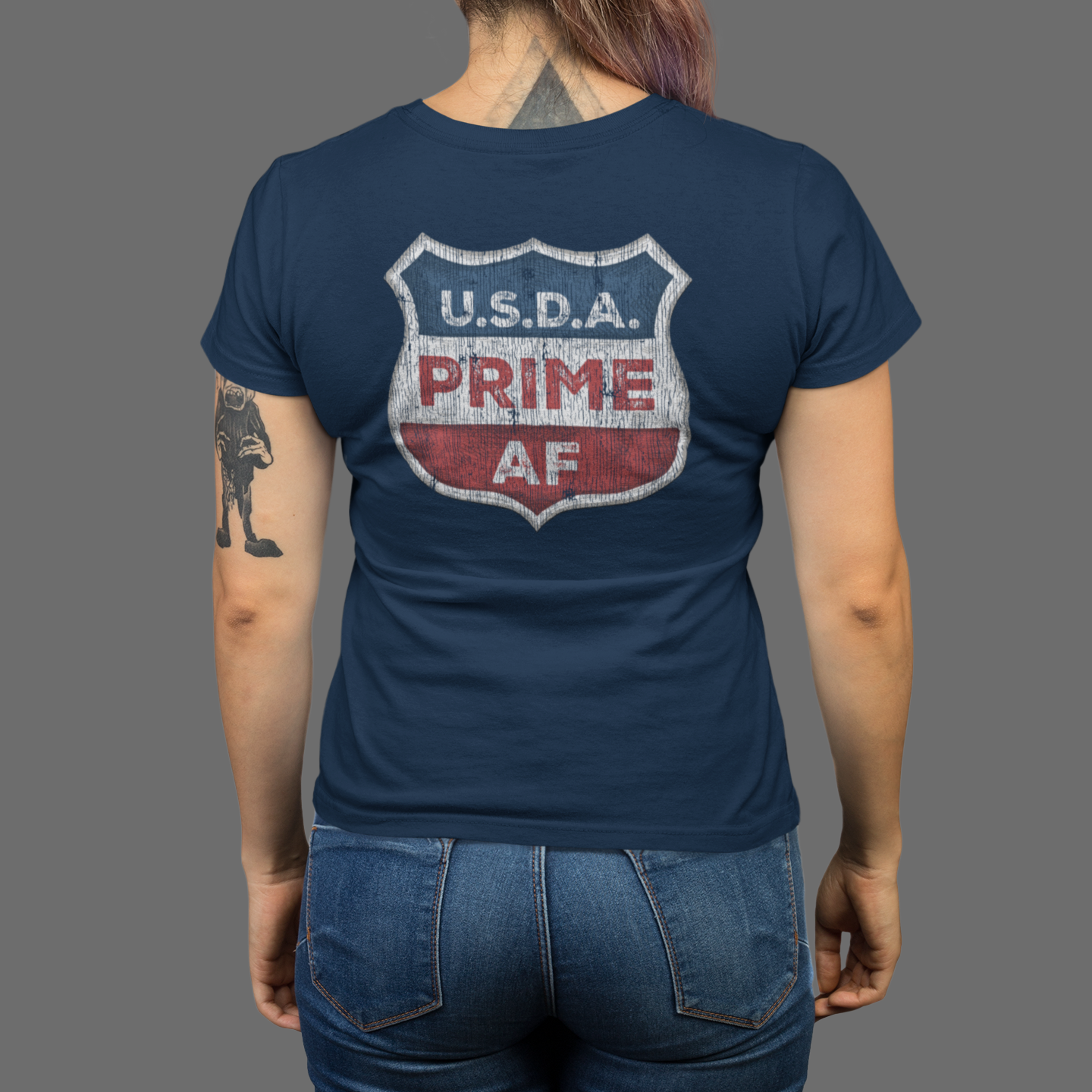 BACK PRINT USDA Prime AF Unisex Tee