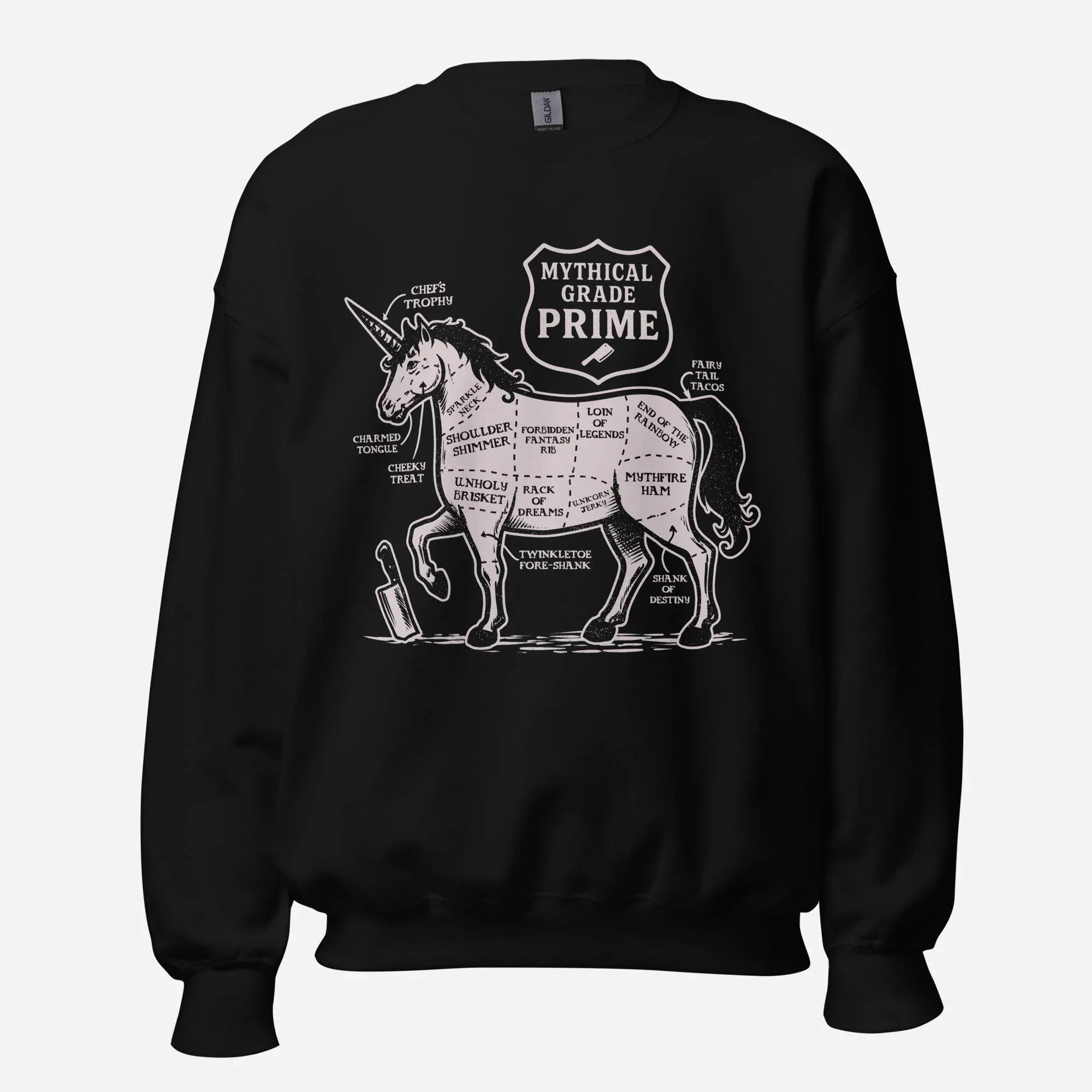Unicorn Butcher Cuts Unisex Sweatshirt - Odd Chef