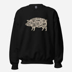 Pig Butcher Cuts Unisex Sweatshirt - Odd Chef
