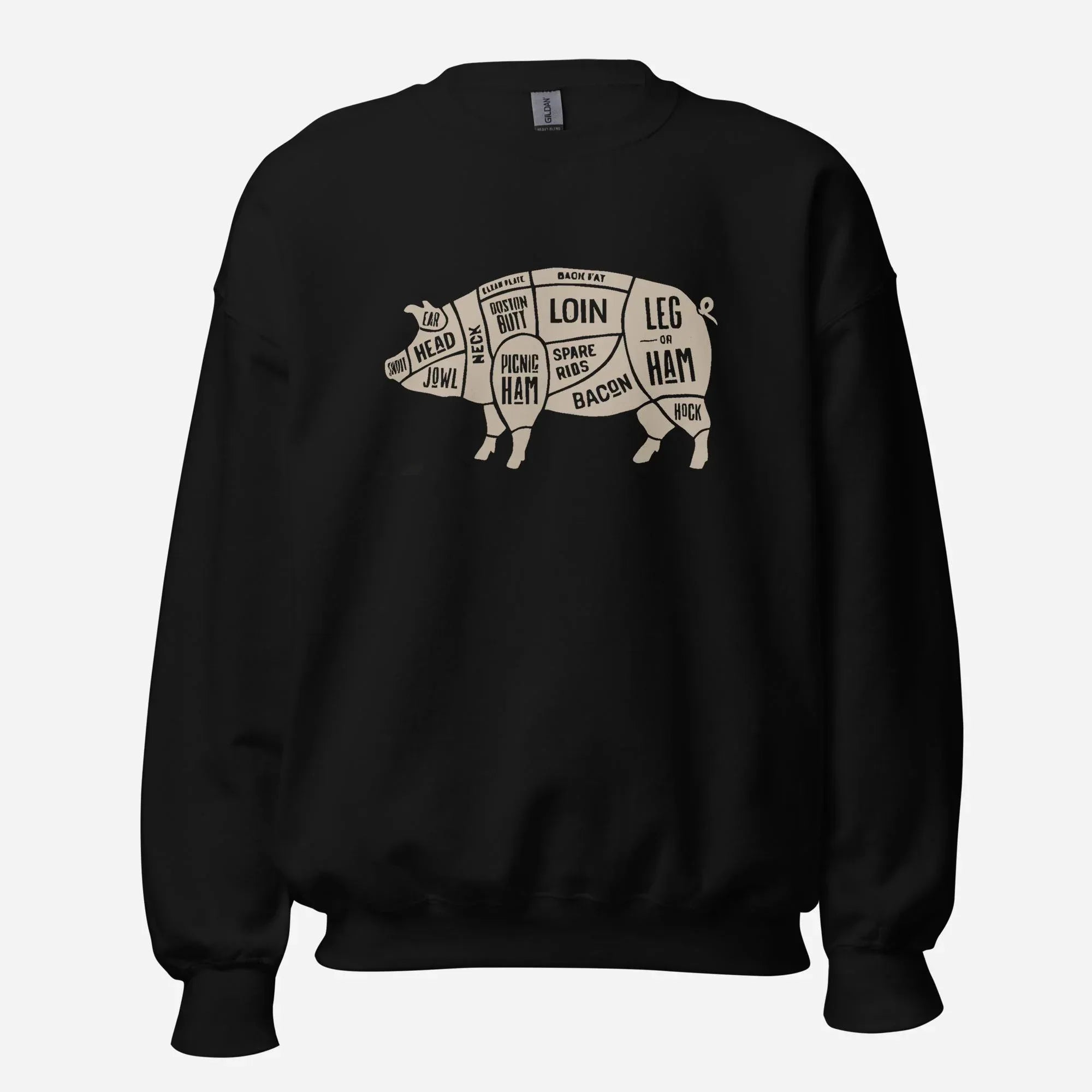 Pig Butcher Cuts Unisex Sweatshirt - Odd Chef