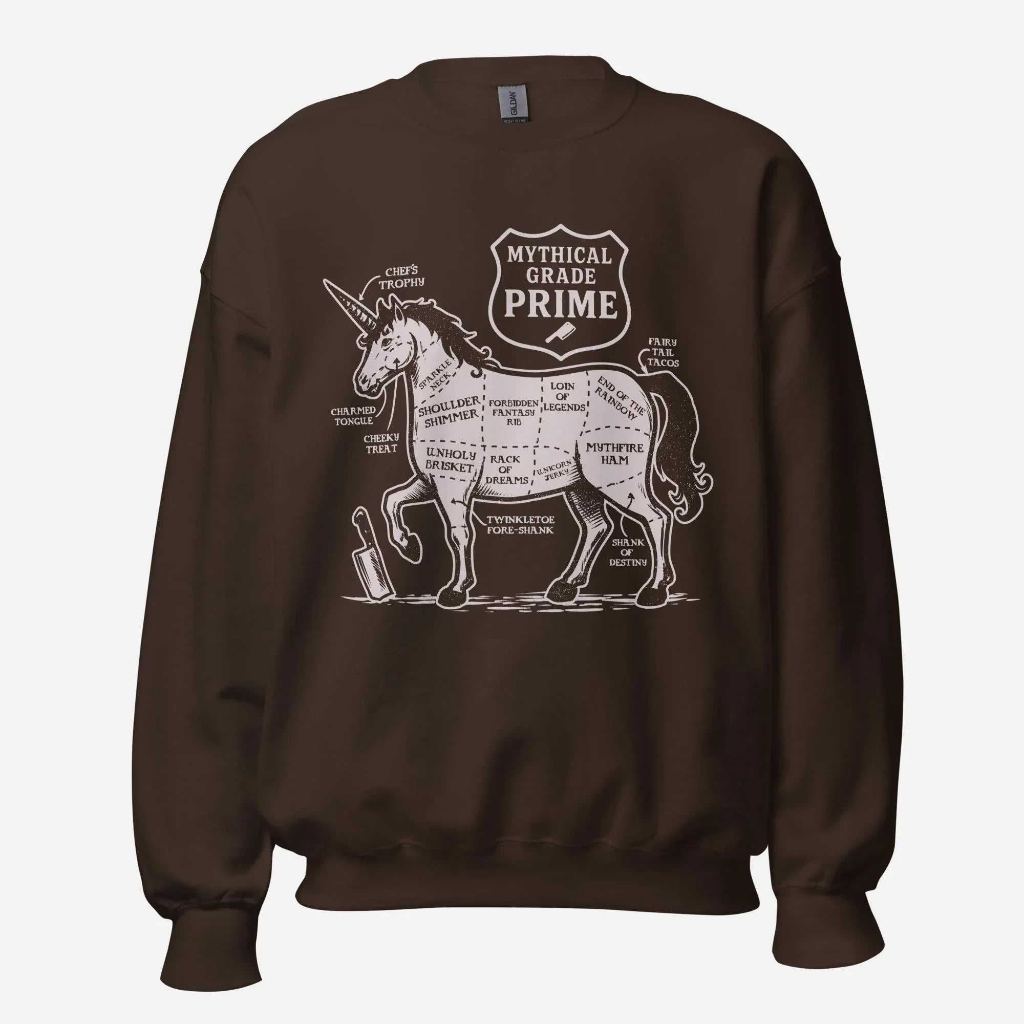 Unicorn Butcher Cuts Unisex Sweatshirt - Odd Chef