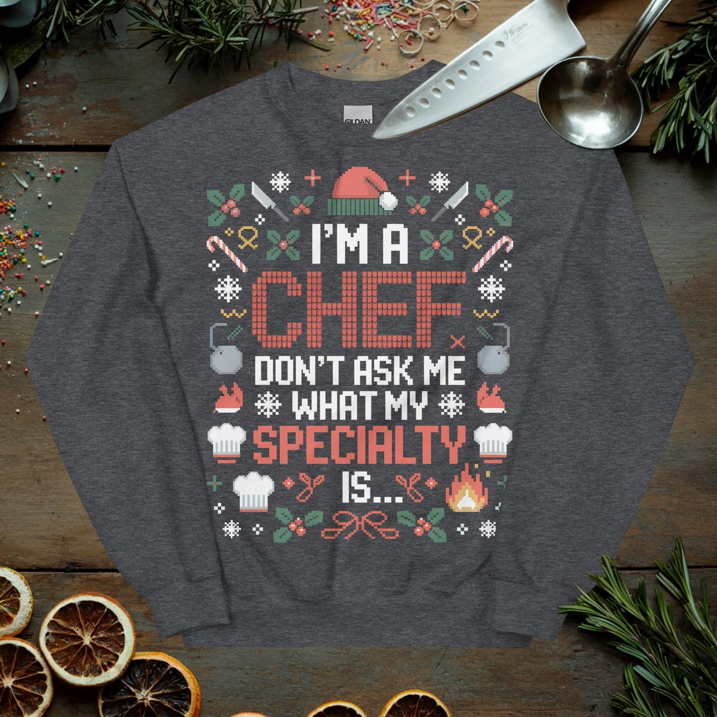 Chef Ugly Christmas Sweater