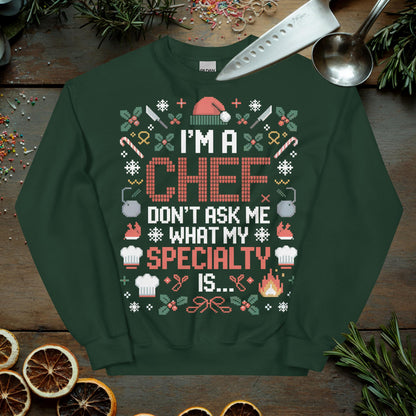 Chef Ugly Christmas Sweater