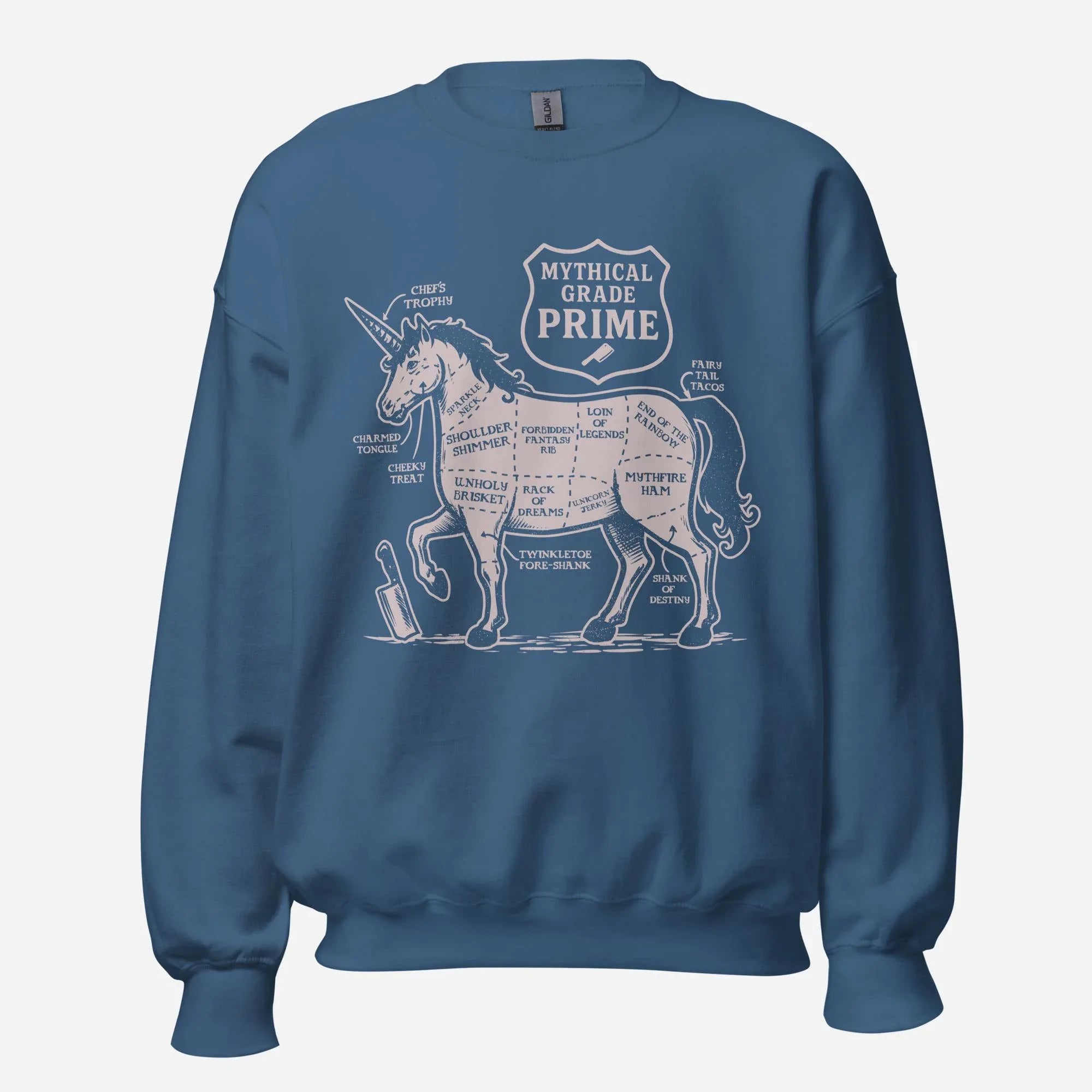 Unicorn Butcher Cuts Unisex Sweatshirt - Odd Chef