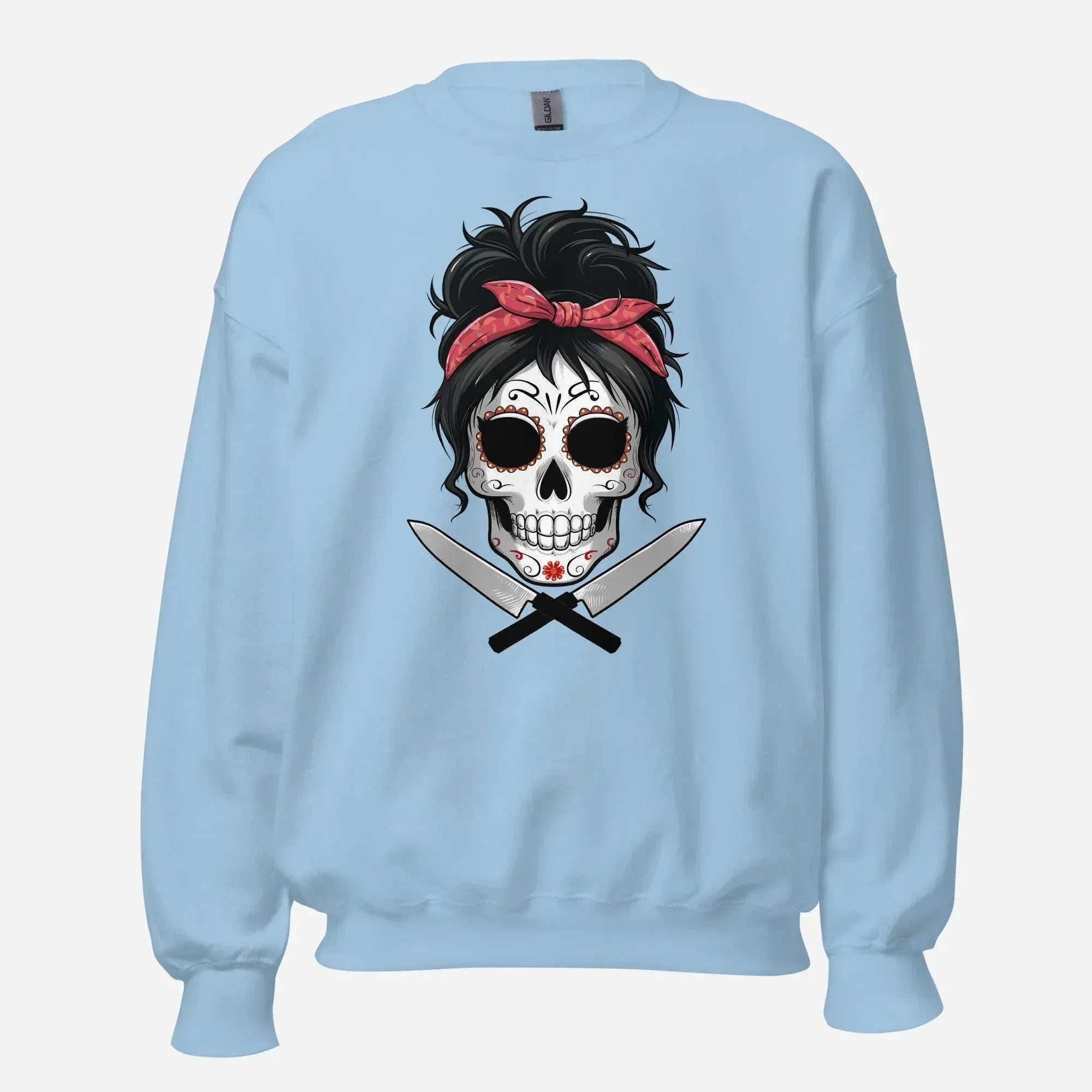 Sugar Skull Chef Chick Unisex Sweatshirt - Odd Chef
