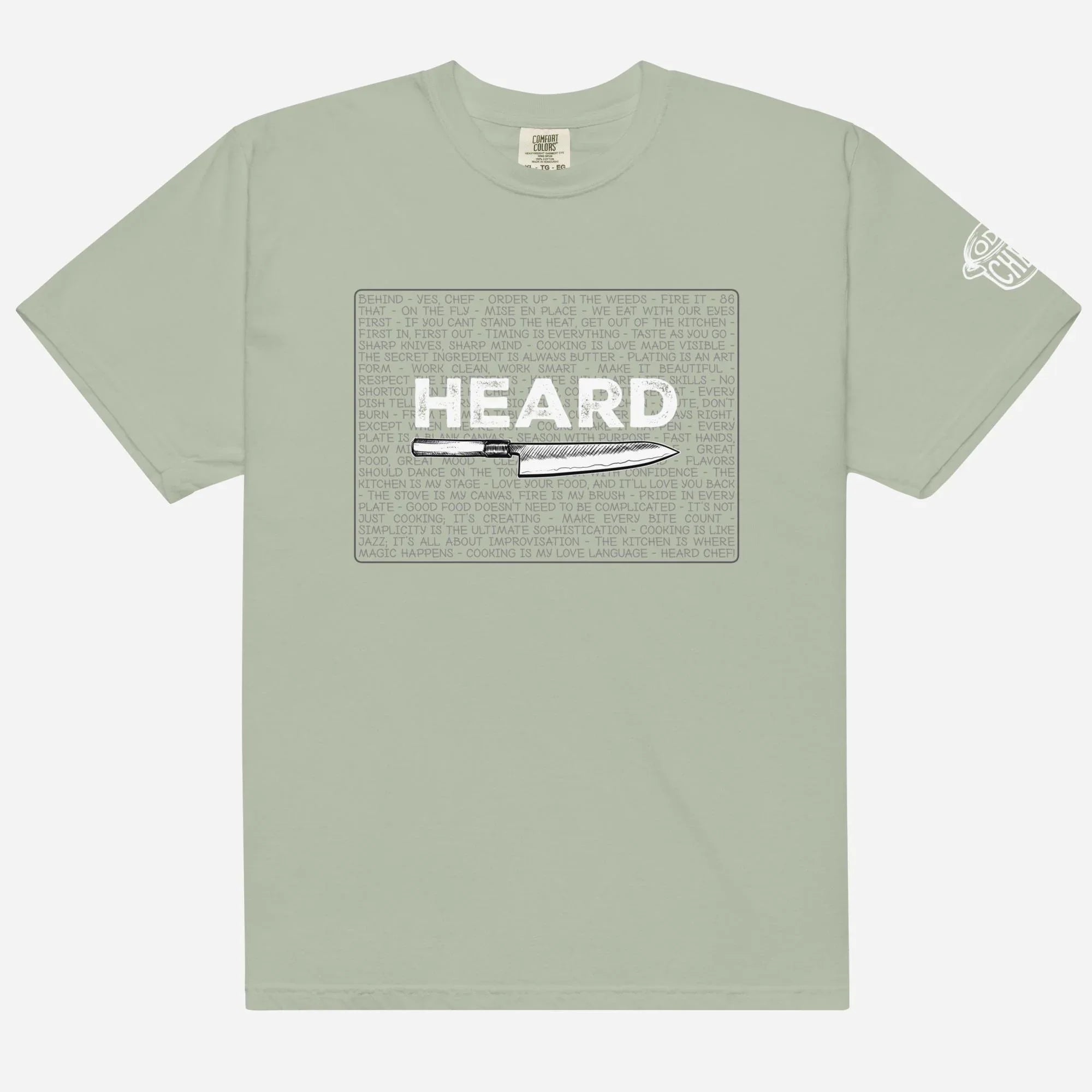 Heard Kitchen Phrase Heavyweight Streetwear Tee - Odd Chef